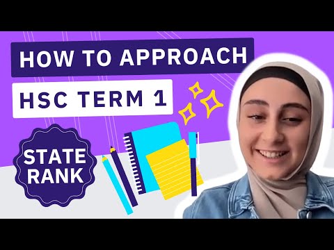 How should you study in Term 1 of the HSC?